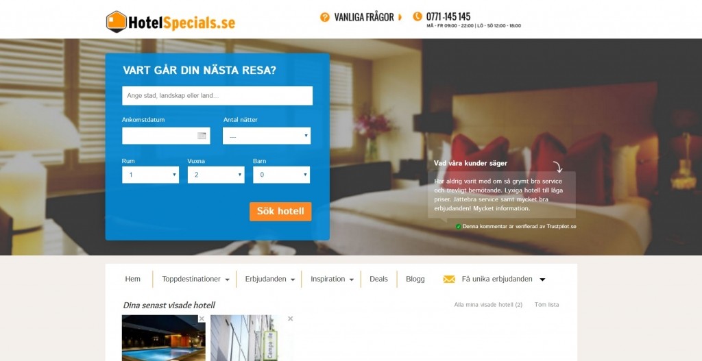 HotelSpecials Rabattkod