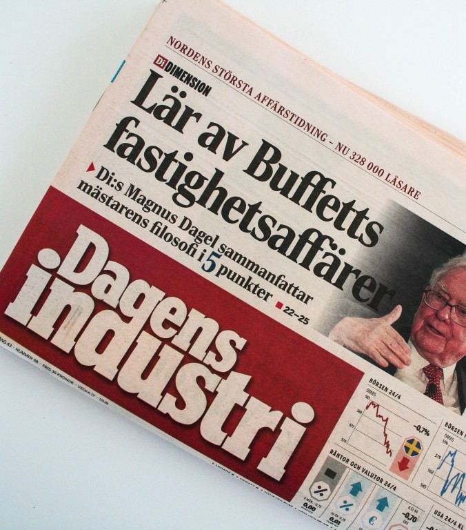 Dagens Industri prenumerera