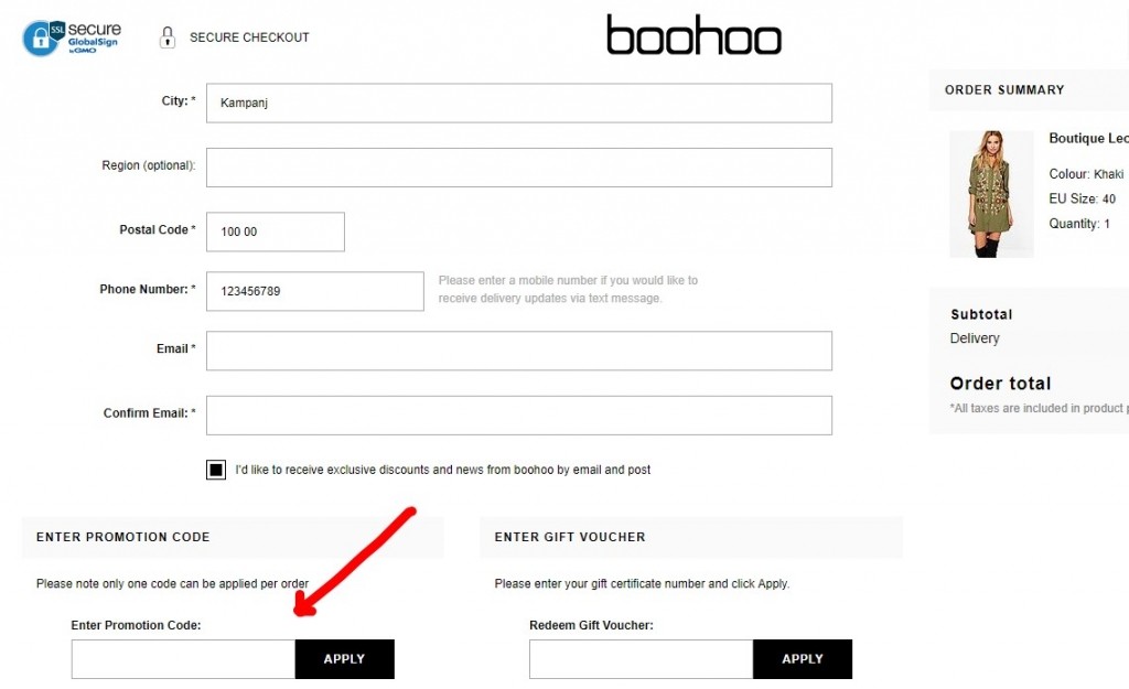 Boohoo.com Rabattkod